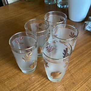 Vintage frosted glasses
